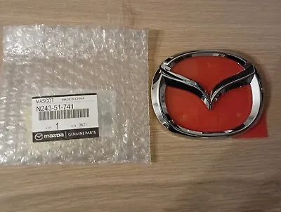 New Genuine Mazda MX-5 MX5 Mk2 2015-> Front Bumper Chrome Badge Emblem N24351741 • £23.99